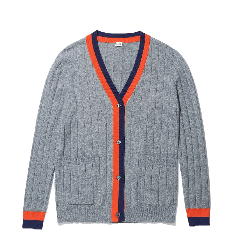 cashmere blend women cardigan for a luxurious feelThe Sinclair - Heather Grey