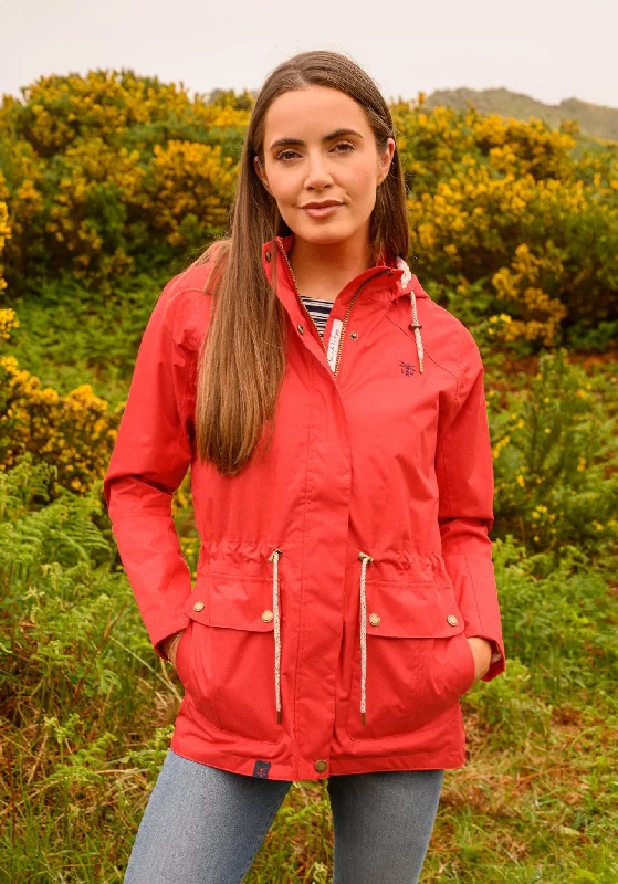 Hooded women's puffer coats in neon colors for high - visibility sportsWillow Jacket - Poppy Hooded women's puffer coats in neon colors for high - visibility sportsWillow Jacket - Poppy