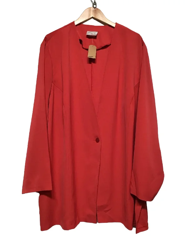 Double - Breasted Women's Polyester Blazers in Bright Colors for a Fun StyleWomen’s Red Jacket (XL)
