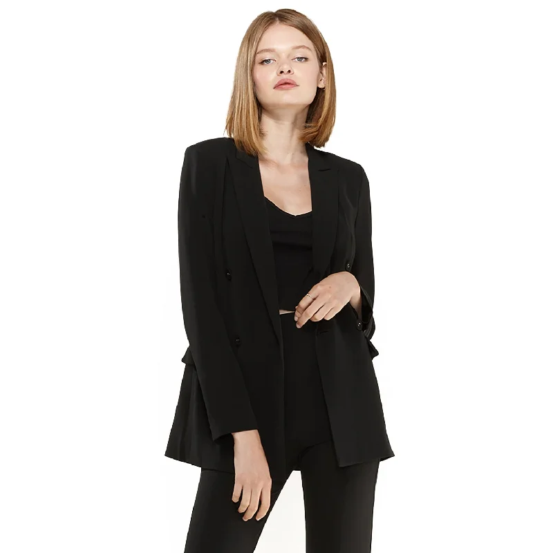 Plus Size Women's Sequin - Embellished Blazers in Silver for a Glamorous PartyWomen's Double Breasted Blazer In Black Plus Size Women's Sequin - Embellished Blazers in Silver for a Glamorous PartyWomen's Double Breasted Blazer In Black