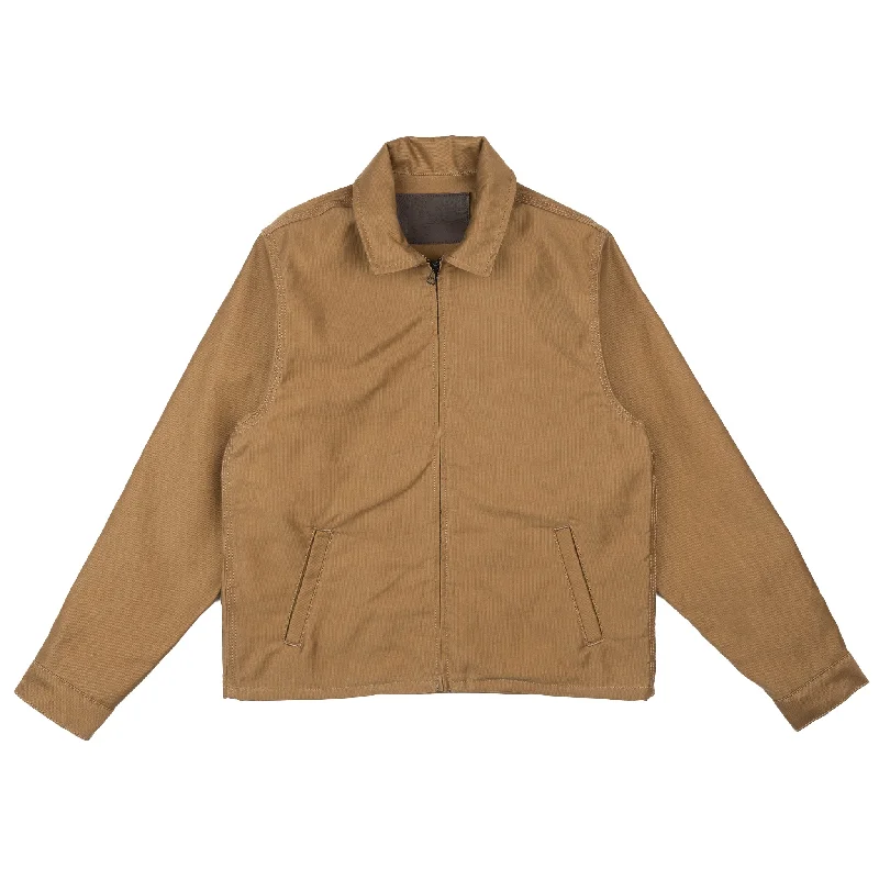 Belted women's cashmere coats in soft pastels for a luxurious feelZip Jacket - Brushed Jungle Cloth - Tan Belted women's cashmere coats in soft pastels for a luxurious feelZip Jacket - Brushed Jungle Cloth - Tan