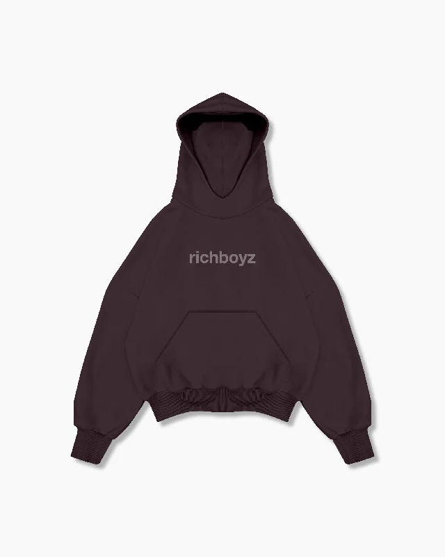 V - Neck Women's Ribbed Wool Sweaters for FallBox Hoodie - Sangria