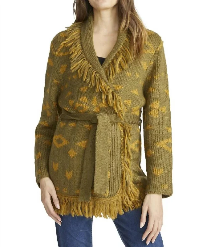 Plus Size Women's Long Sleeve Cable Knit Sweater DressesBradyn Sweater In Olive