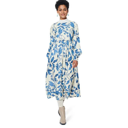 Plus Size Women's Open - Front Cardigan Style Sweater DressesBurda Dresses 5948