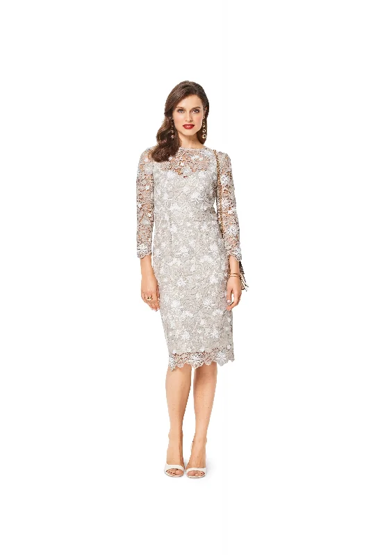Longline Women's Mohair Sweater Dresses in a Loose FitBurda Dresses 6423