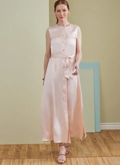 V - Neck Women's Ribbed Sweater Dresses with Belt for a Defined WaistButterick Dress, Jumpsuit and Sash B6890 V - Neck Women's Ribbed Sweater Dresses with Belt for a Defined WaistButterick Dress, Jumpsuit and Sash B6890