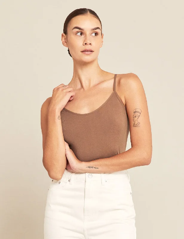 Embroidered Women T Shirt with Intricate DetailsCami Top - Nude 4