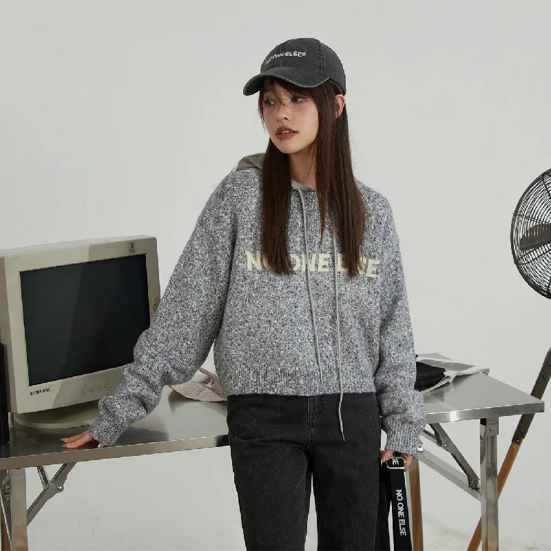 Mock Neck Women's Alpaca Wool Sweaters in Earth TonesRound Neck Cropped Knit Sweater