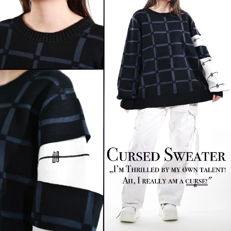 V - Neck Women's Ribbed Wool Sweaters for FallCurse Sweater Preorder