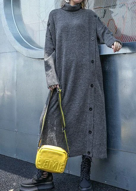 Belted Women's Cotton Blend Sweater Dresses for a Casual LookCute high neck Sweater knit top pattern Largo gray Big knit dress fall Belted Women's Cotton Blend Sweater Dresses for a Casual LookCute high neck Sweater knit top pattern Largo gray Big knit dress fall