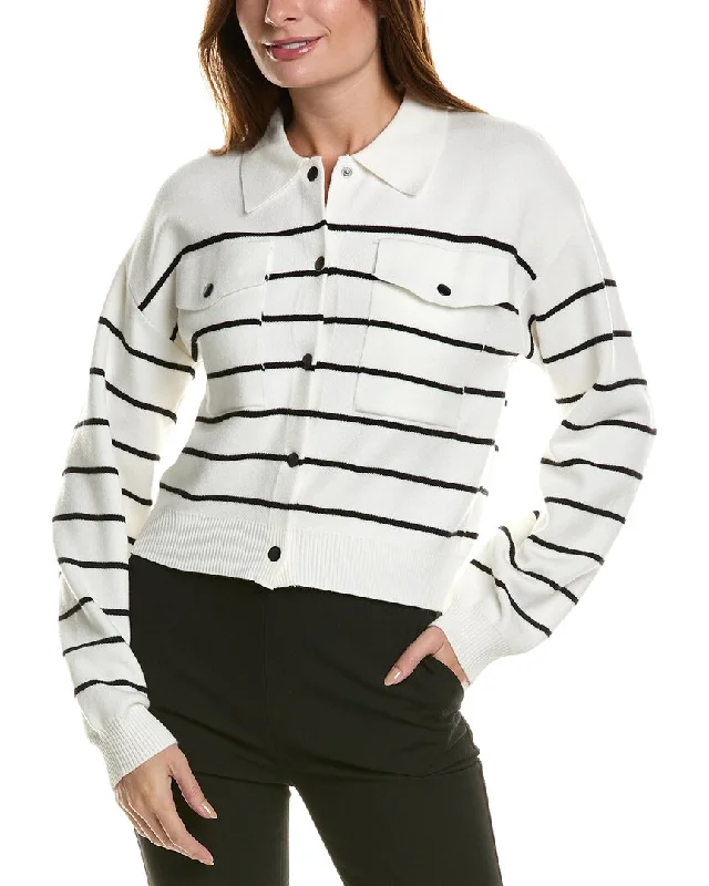 V - Neck Women's Ribbed Sweater Dresses with Belt for a Defined WaistEllen Tracy Snap Cardigan V - Neck Women's Ribbed Sweater Dresses with Belt for a Defined WaistEllen Tracy Snap Cardigan
