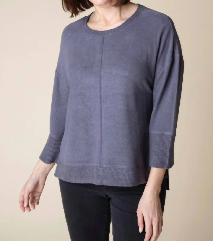 Cowl Neck Women's Cashmere Blend Sweater Dresses for WinterFleece Crew Sweater In Iron Cowl Neck Women's Cashmere Blend Sweater Dresses for WinterFleece Crew Sweater In Iron