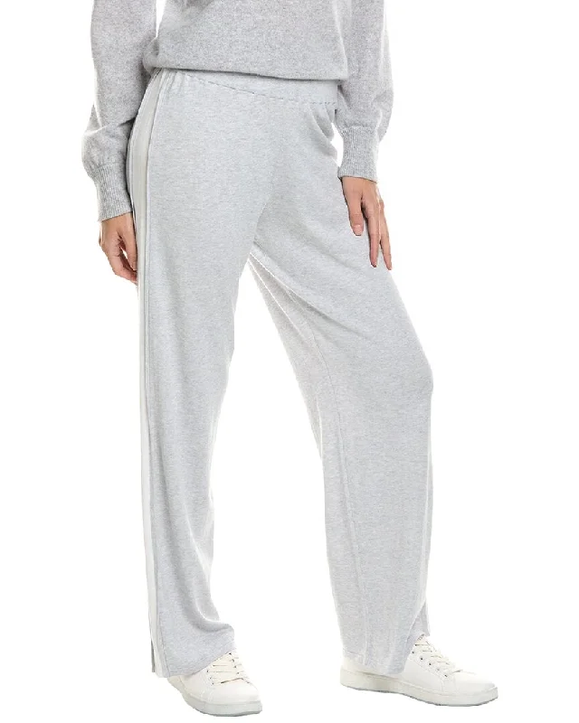 Knee - Length Women's Wool Blend Sweater Dresses in Neutral ColorsForte Cashmere Pop Trim Cashmere-Blend Pant Knee - Length Women's Wool Blend Sweater Dresses in Neutral ColorsForte Cashmere Pop Trim Cashmere-Blend Pant