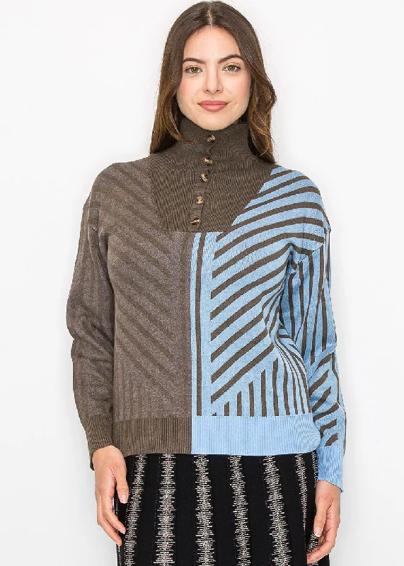 Midi - Length Women's Shetland Wool Sweater Dresses in Traditional PatternsGeometric Color-Block Turtleneck Sweater Midi - Length Women's Shetland Wool Sweater Dresses in Traditional PatternsGeometric Color-Block Turtleneck Sweater