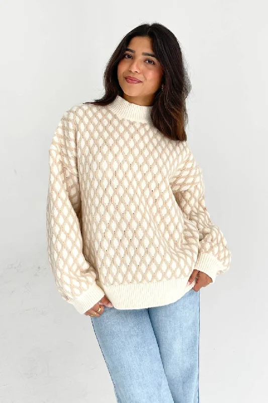 Plus Size Women's Embroidered Sweaters in Ethnic StylesGood Intentions Sweater in Taupe Plus Size Women's Embroidered Sweaters in Ethnic StylesGood Intentions Sweater in Taupe