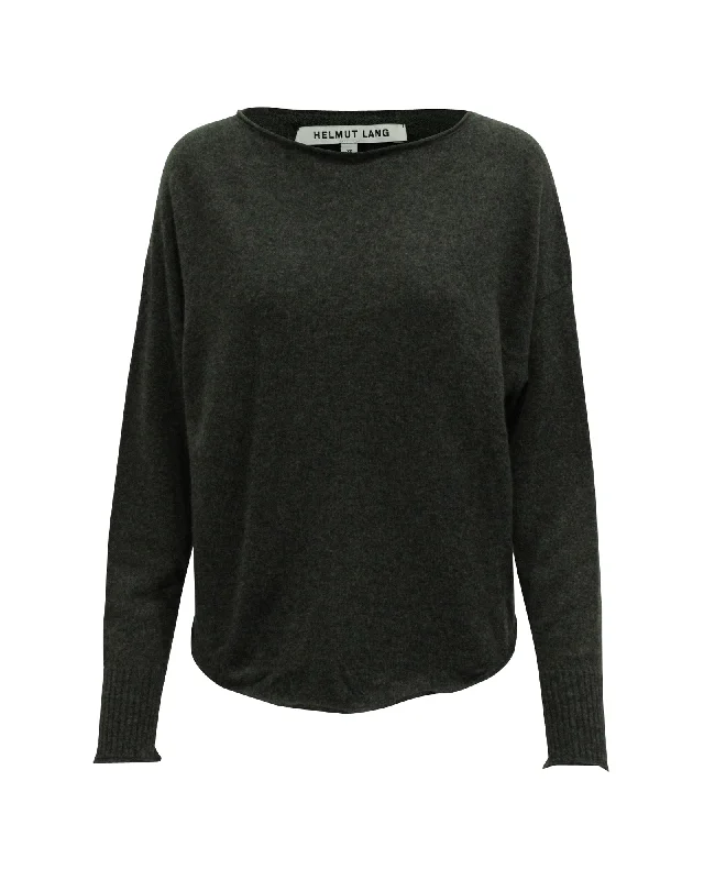 High - Low Hem Women's Cashmere - Blended SweatersHelmut Lang Sweater in Grey Cashmere High - Low Hem Women's Cashmere - Blended SweatersHelmut Lang Sweater in Grey Cashmere
