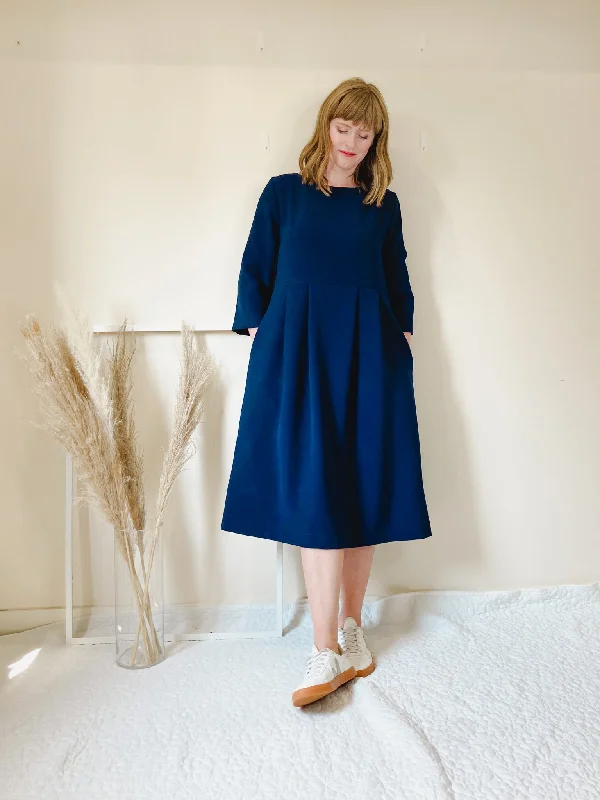 V - Neck Women's Ribbed Sweater Dresses with Belt for a Defined WaistHomer + Howells Cissy Dress V - Neck Women's Ribbed Sweater Dresses with Belt for a Defined WaistHomer + Howells Cissy Dress