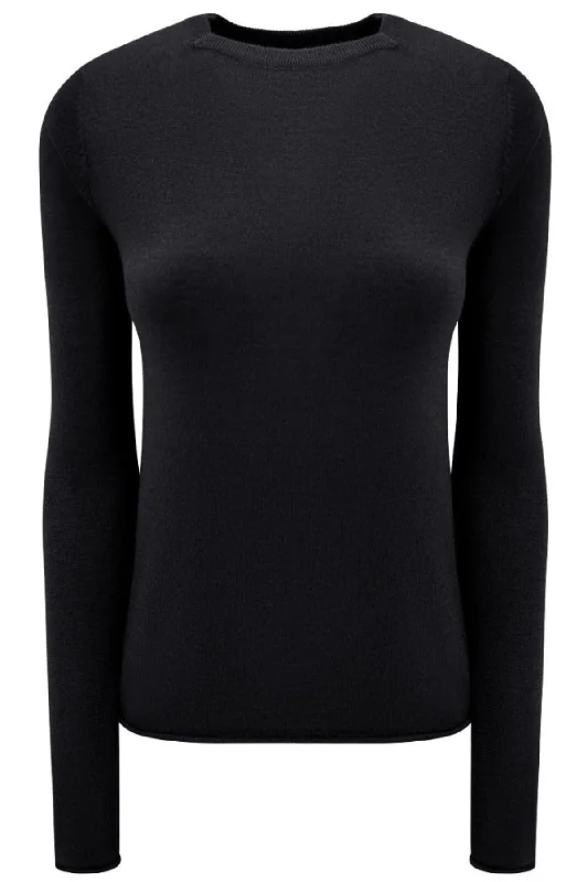 Plus Size Women's Belted Cable Knit SweatersLassa Black