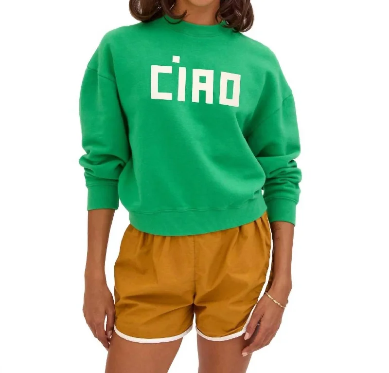 Wrap - Style Women's Lambswool Sweater Dresses in Elegant ShadesLe Drop Sweater In Green W/ Cream Block Ciao