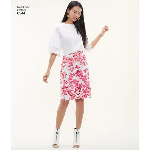 A - Line Women's Merino Wool Sweater Dresses in Classic StylesNew Look Skirt and Trousers N6544 A - Line Women's Merino Wool Sweater Dresses in Classic StylesNew Look Skirt and Trousers N6544