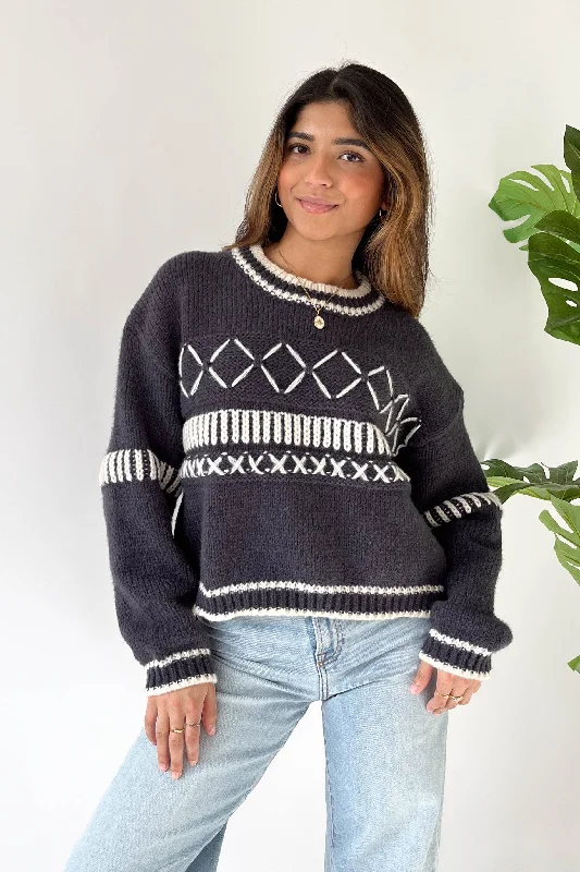 Button - Down Women's Shetland Wool Sweaters in Traditional PatternsRylan Sweater