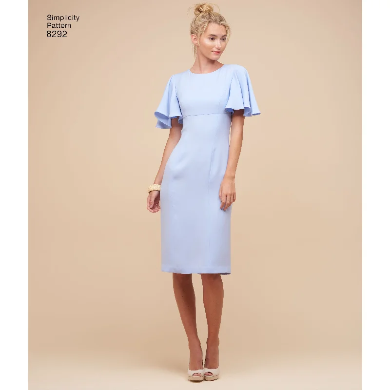 Mini - Length Women's Chunky Knit Sweater Dresses in Bold HuesSimplicity Dresses S8292 Mini - Length Women's Chunky Knit Sweater Dresses in Bold HuesSimplicity Dresses S8292