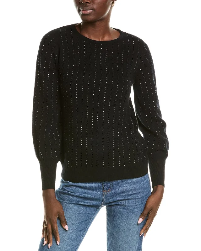 Knee - Length Women's Wool Blend Sweater Dresses in Neutral Colorssofiacashmere Blouson Sleeve Cashmere Sweater Knee - Length Women's Wool Blend Sweater Dresses in Neutral Colorssofiacashmere Blouson Sleeve Cashmere Sweater