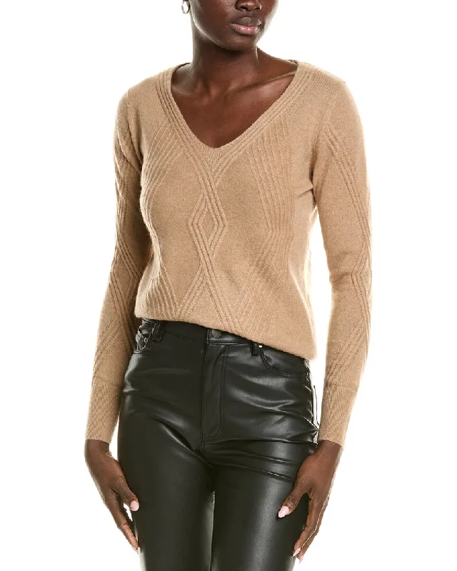 Plus Size Women's Oversized Chunky Knit Sweaterssofiacashmere Cashmere Sweater