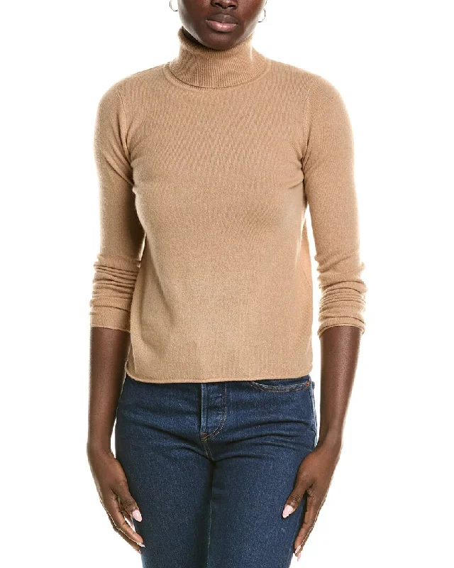 Midi - Length Women's Shetland Wool Sweater Dresses in Traditional Patternssofiacashmere Roll Cuff & Hem Turtleneck Sweater Midi - Length Women's Shetland Wool Sweater Dresses in Traditional Patternssofiacashmere Roll Cuff & Hem Turtleneck Sweater