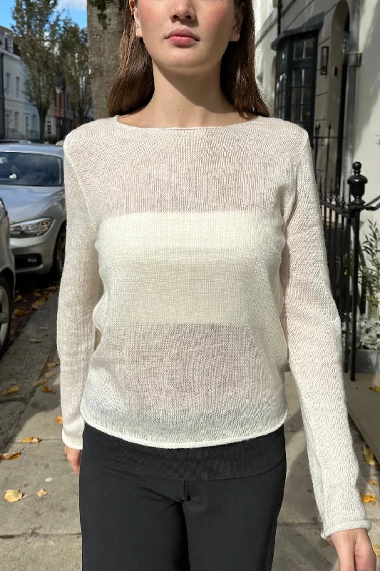 Sleeveless Women's Silk - Trimmed Sweaters for SummerStella Mohair Sweater
