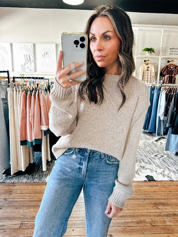 Open - Front Women's Cardigan - Style Mohair SweatersStone Dropped Knit Sweater