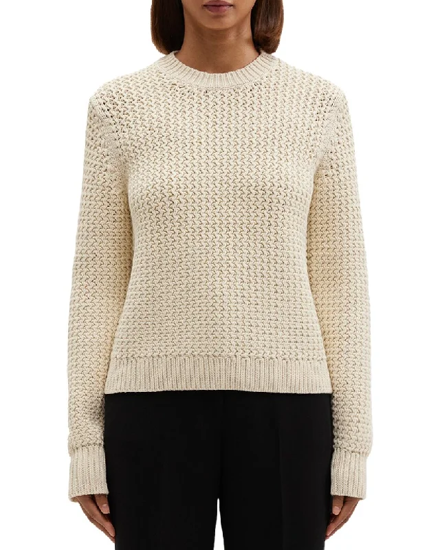 Plus Size Women's Asymmetric Hem Sweater Dresses in Modern DesignsTheory Roping Pullover Sweater Plus Size Women's Asymmetric Hem Sweater Dresses in Modern DesignsTheory Roping Pullover Sweater