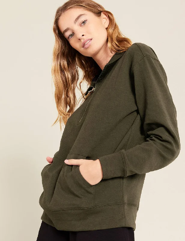 V - Neck Women T Shirt to Enhance the NecklineUnisex Quarter Zip Sweater - Dark Olive V - Neck Women T Shirt to Enhance the NecklineUnisex Quarter Zip Sweater - Dark Olive