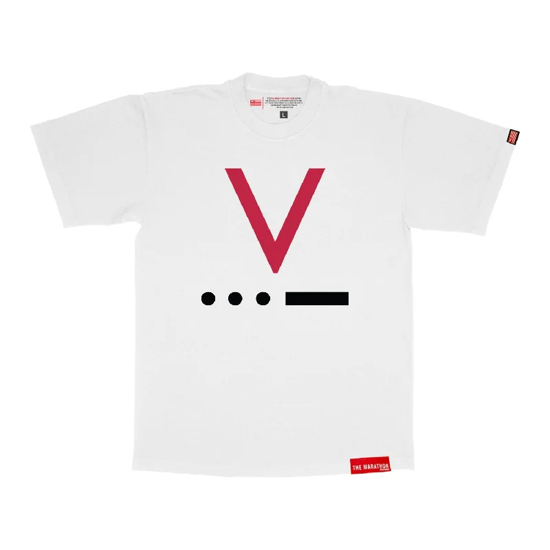 V for Victory Code T-Shirt - White