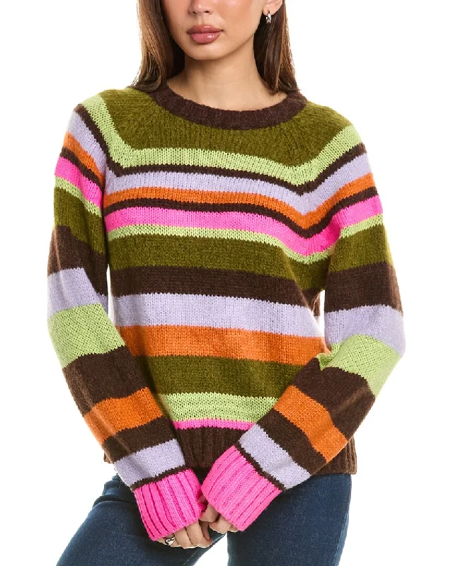 Short Sleeve Women's Cashmere Sweater Dresses in Pastel HuesVelvet by Graham & Spencer Nessie Striped Alpaca-Blend Sweater Short Sleeve Women's Cashmere Sweater Dresses in Pastel HuesVelvet by Graham & Spencer Nessie Striped Alpaca-Blend Sweater