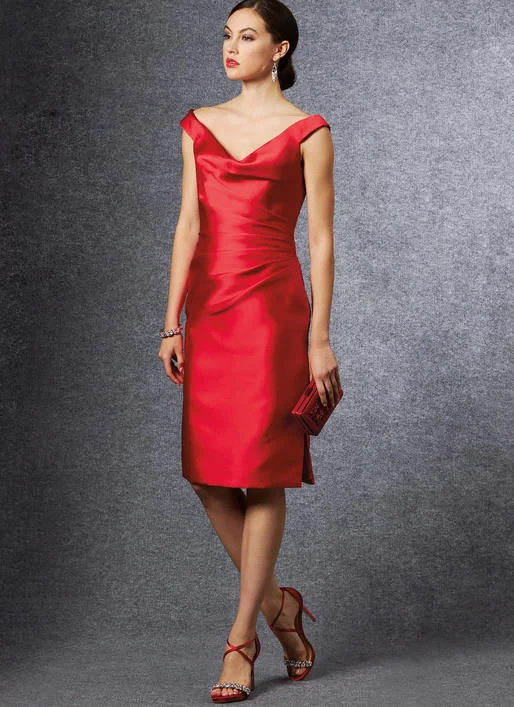 Sleeveless Women's Silk Blend Sweater Dresses for a Sophisticated LookVogue Dress V1655 Sleeveless Women's Silk Blend Sweater Dresses for a Sophisticated LookVogue Dress V1655