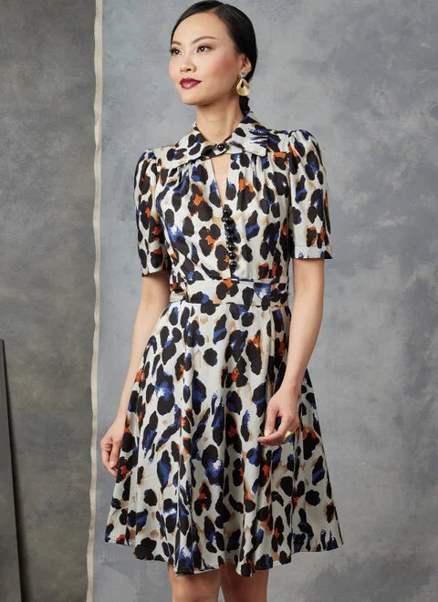 Sleeveless Women's Silk Blend Sweater Dresses for a Sophisticated LookVogue Dress V1908 Sleeveless Women's Silk Blend Sweater Dresses for a Sophisticated LookVogue Dress V1908