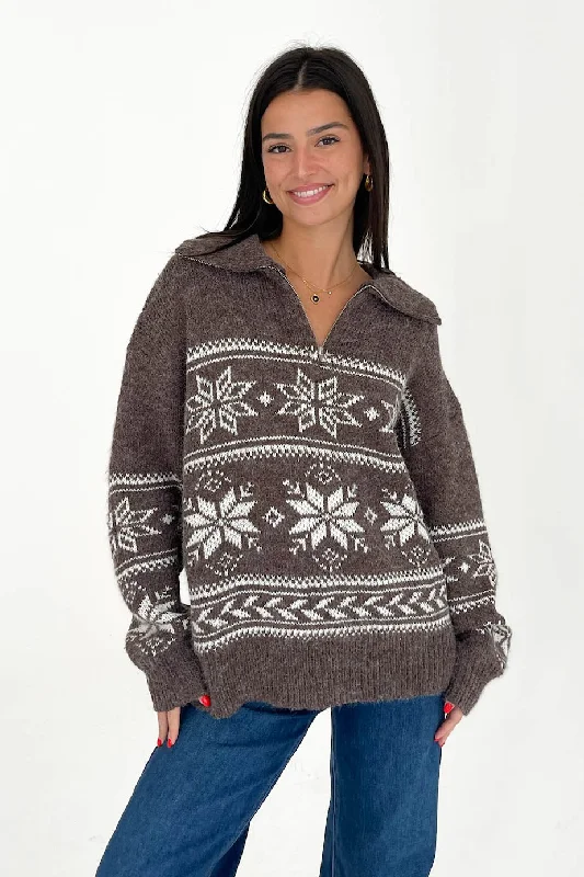 Sleeveless Women's Silk - Trimmed Sweaters for SummerWarm Me Up Sweater in Brown/Ivory Sleeveless Women's Silk - Trimmed Sweaters for SummerWarm Me Up Sweater in Brown/Ivory