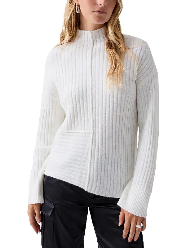 Plus Size Women's Long Sleeve Cable Knit Sweater DressesWomens Ribbed Long Sleeve Funnel-Neck Sweater Plus Size Women's Long Sleeve Cable Knit Sweater DressesWomens Ribbed Long Sleeve Funnel-Neck Sweater