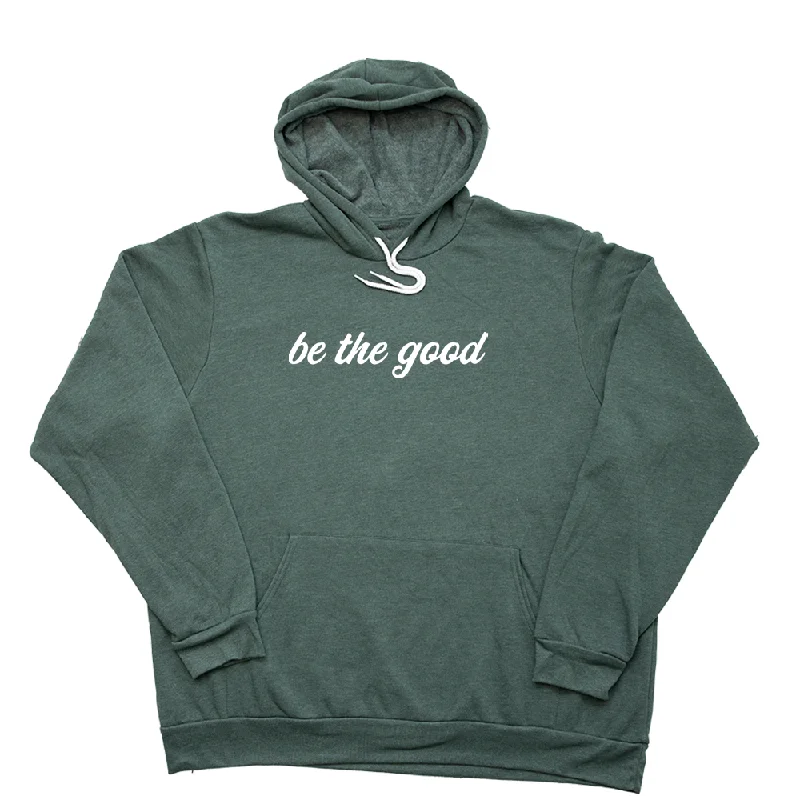 Women's quarter - zip sweatshirt made of organic cotton for eco - conscious fashionBe the Good Giant Hoodie