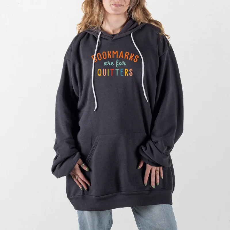 Women's zip - up sweatshirt in pastel blue for a soft and stylish outfitBookmarks Are For Quitters Giant Hoodie
