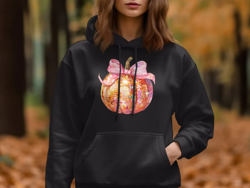 Women's sherpa - lined hoodie for extreme cold weather outdoor activitiesDisco Pumpkin Organic Cotton Hoodie Women's sherpa - lined hoodie for extreme cold weather outdoor activitiesDisco Pumpkin Organic Cotton Hoodie