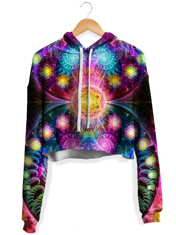 Women's fleece - lined hoodie with thumbholes for warmth in winterHighness Fleece Crop Hoodie Women's fleece - lined hoodie with thumbholes for warmth in winterHighness Fleece Crop Hoodie