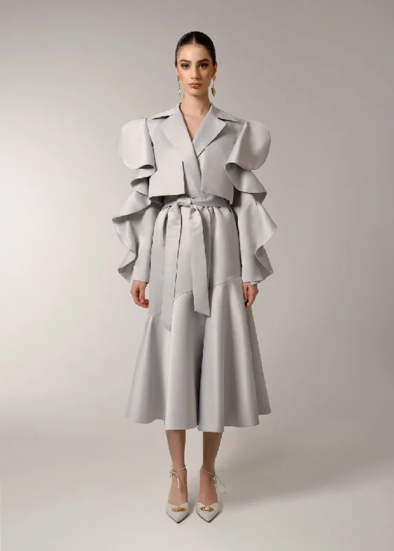 Empire Waist Women Dress to Accentuate the Bust and Conceal the WaistMARIAN TRENCH DRESS Empire Waist Women Dress to Accentuate the Bust and Conceal the WaistMARIAN TRENCH DRESS