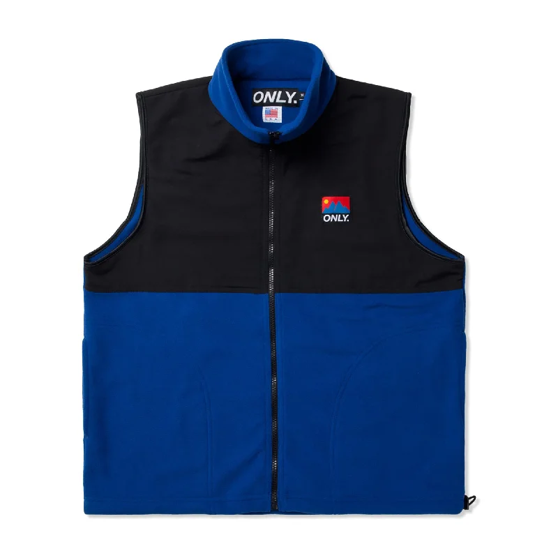 Women's faux fur - trimmed denim jackets for a trendy and cozy styleMTN Fleece Vest