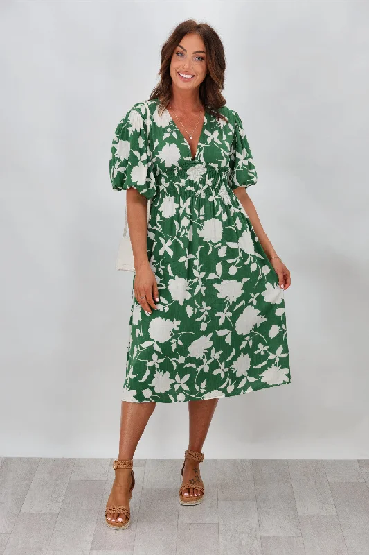 Sleeveless Women Dress in Bright Colors for Summer PartiesNew U Collection Amelia Dress Green Floral Sleeveless Women Dress in Bright Colors for Summer PartiesNew U Collection Amelia Dress Green Floral