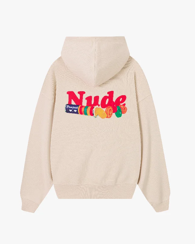 Women's sherpa - lined hoodie for extreme cold weather outdoor activitiesCHÉRIE HOOD MARSHMALLOW