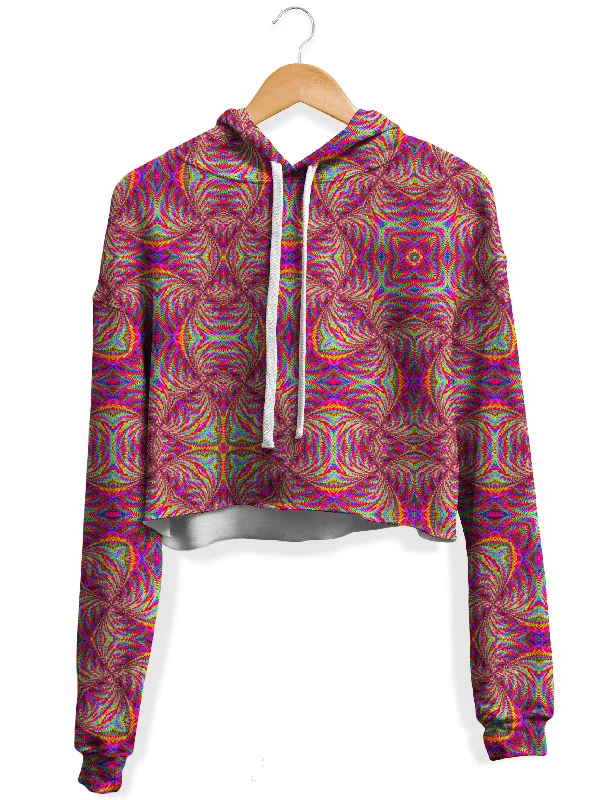 Women's sherpa - lined hoodie for extreme cold weather outdoor activitiesPsy Schism Fleece Crop Hoodie Women's sherpa - lined hoodie for extreme cold weather outdoor activitiesPsy Schism Fleece Crop Hoodie