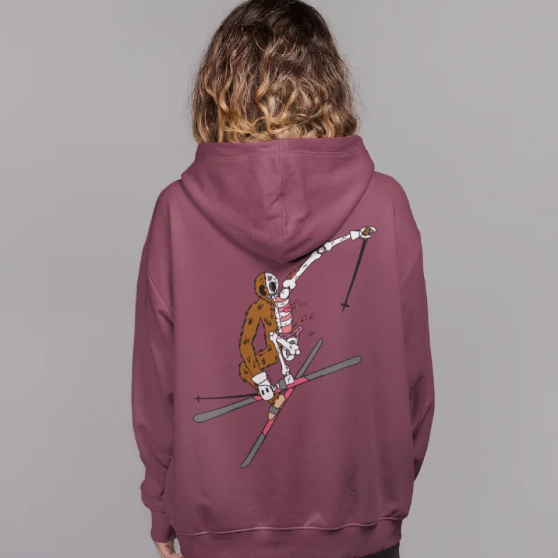 Women's crew - neck sweatshirt in a heather gray shade for a classic and versatile optionSki Yeti - Premium Hoodies Women's crew - neck sweatshirt in a heather gray shade for a classic and versatile optionSki Yeti - Premium Hoodies