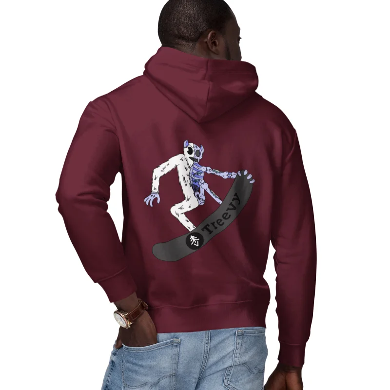 Women's pullover hoodie with a side slit for a modern and relaxed fitSnowboarding Yeti - Premium Unisex Pullover Hoodie Women's pullover hoodie with a side slit for a modern and relaxed fitSnowboarding Yeti - Premium Unisex Pullover Hoodie